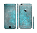 The Grungy Bright Teal Surface Sectioned Skin Series for the Apple iPhone 6s Plus