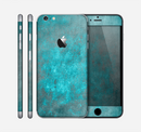 The Grungy Bright Teal Surface Skin for the Apple iPhone 6 Plus