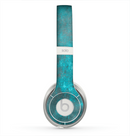 The Grungy Bright Teal Surface Skin for the Beats by Dre Solo 2 Headphones