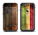 The Grungy Color Stripes Apple iPhone 6/6s LifeProof Fre Case Skin Set