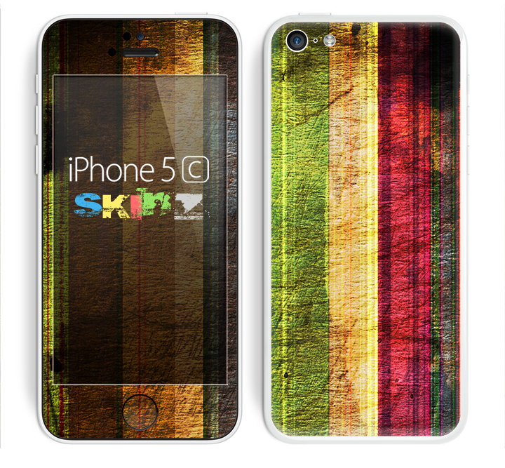 The Grungy Color Stripes Skin for the Apple iPhone 5c