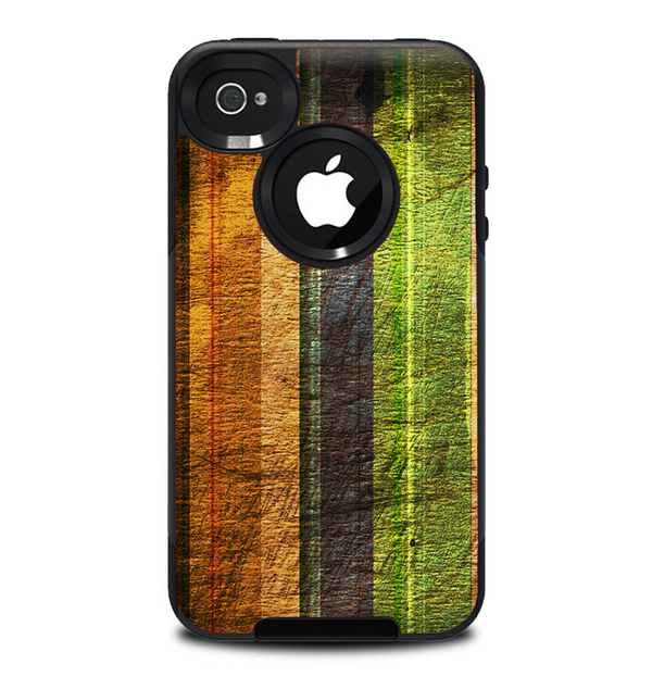 The Grungy Color Stripes Skin for the iPhone 4-4s OtterBox Commuter Case
