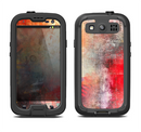 The Grungy Colorful Faded Paint Samsung Galaxy S4 LifeProof Nuud Case Skin Set