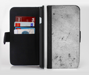 The Grungy Concrete Textured Surface Ink-Fuzed Leather Folding Wallet Credit-Card Case for the Apple iPhone 6/6s, 6/6s Plus, 5/5s and 5c