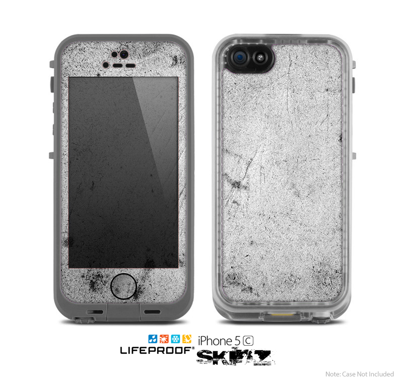 The Grungy Concrete Textured Surface Skin for the Apple iPhone 5c LifeProof Case