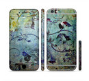 The Grungy Dark Black Branch Pattern Sectioned Skin Series for the Apple iPhone 6s Plus
