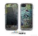 The Grungy Dark Black Branch Pattern Skin for the Apple iPhone 5c LifeProof Case