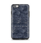 The Grungy Dark Blue Brick Wall Apple iPhone 6 Plus Otterbox Symmetry Case Skin Set