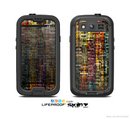 The Grungy Dark Small Tiled Skin For The Samsung Galaxy S3 LifeProof Case