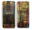The Grungy Dark Small Tiled Skin for the Apple iPhone 5c