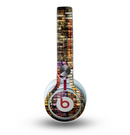 The Grungy Dark Small Tiled Skin for the Beats by Dre Mixr Headphones