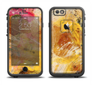 The Grungy Golden Paint Apple iPhone 6/6s LifeProof Fre Case Skin Set
