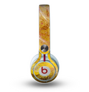 The Grungy Golden Paint Skin for the Beats by Dre Mixr Headphones
