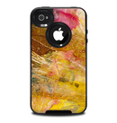 The Grungy Golden Paint Skin for the iPhone 4-4s OtterBox Commuter Case