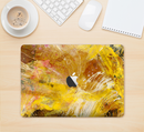 The Grungy Golden Paint Skin Kit for the 12" Apple MacBook (A1534)