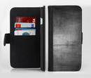 The Grungy Gray Panel Ink-Fuzed Leather Folding Wallet Credit-Card Case for the Apple iPhone 6/6s, 6/6s Plus, 5/5s and 5c