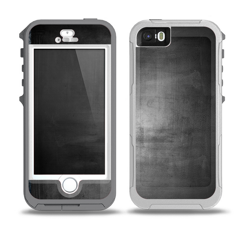 The Grungy Gray Panel Skin for the iPhone 5-5s OtterBox Preserver WaterProof Case