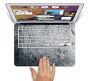 The Grungy Gray Textured Surface Skin Set for the Apple MacBook Pro 15" with Retina Display