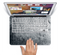 The Grungy Gray Textured Surface Skin Set for the Apple MacBook Pro 15" with Retina Display