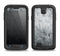The Grungy Gray Textured Surface Samsung Galaxy S4 LifeProof Fre Case Skin Set