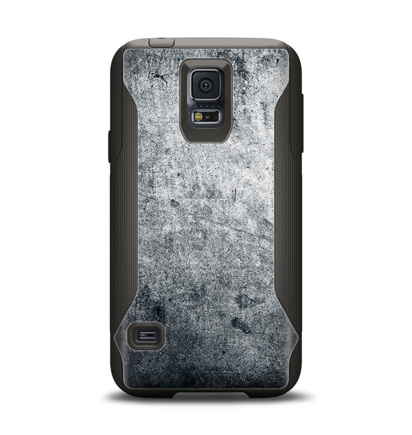 The Grungy Gray Textured Surface Samsung Galaxy S5 Otterbox Commuter Case Skin Set