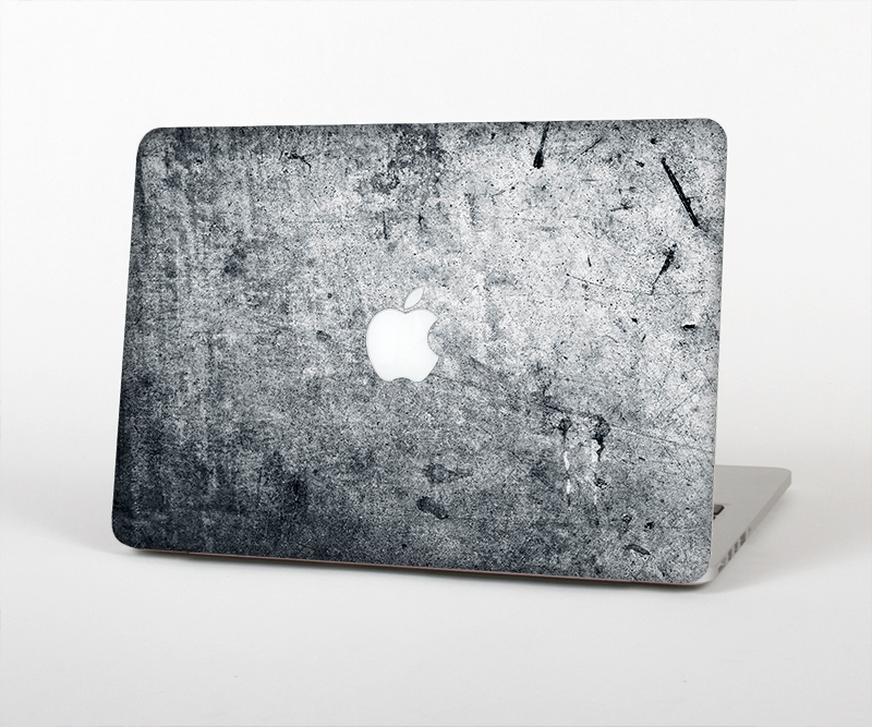 The Grungy Gray Textured Surface Skin Set for the Apple MacBook Pro 15" with Retina Display