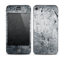 The Grungy Gray Textured Surface Skin for the Apple iPhone 4-4s