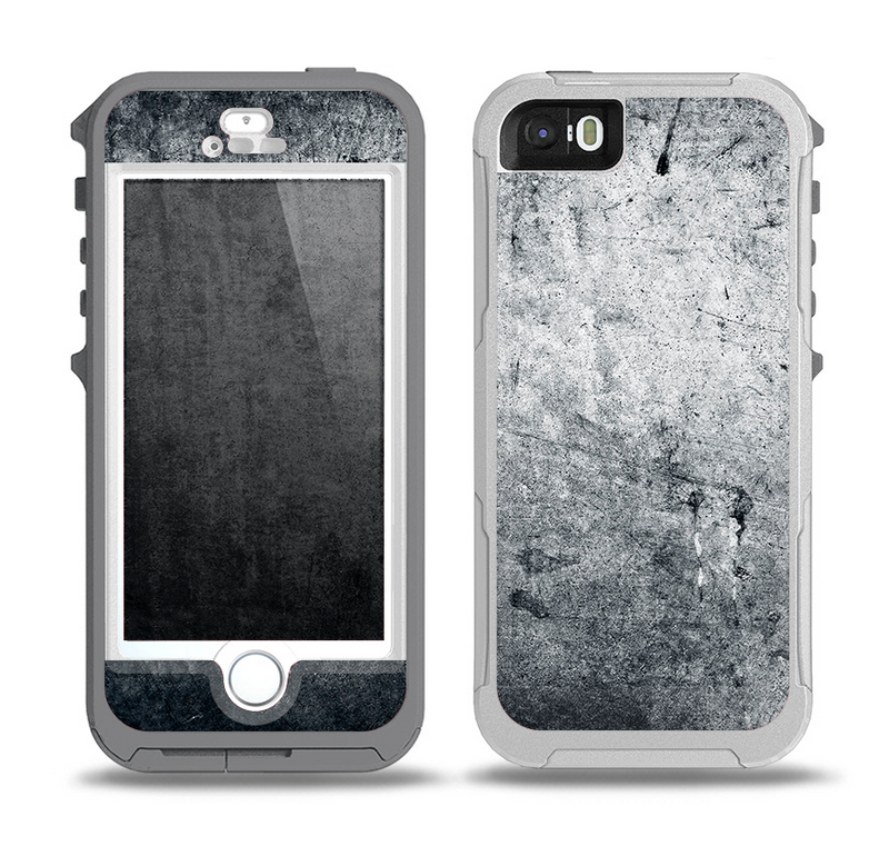 The Grungy Gray Textured Surface Skin for the iPhone 5-5s OtterBox Preserver WaterProof Case
