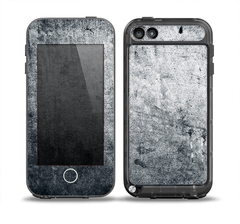 The Grungy Gray Textured Surface Skin for the iPod Touch 5th Generation frē LifeProof Case