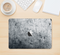 The Grungy Gray Textured Surface Skin Kit for the 12" Apple MacBook (A1534)