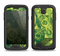 The Grungy Green Messy Pattern V2 Samsung Galaxy S4 LifeProof Fre Case Skin Set
