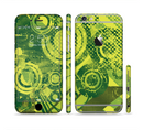 The Grungy Green Messy Pattern V2 Sectioned Skin Series for the Apple iPhone 6s Plus