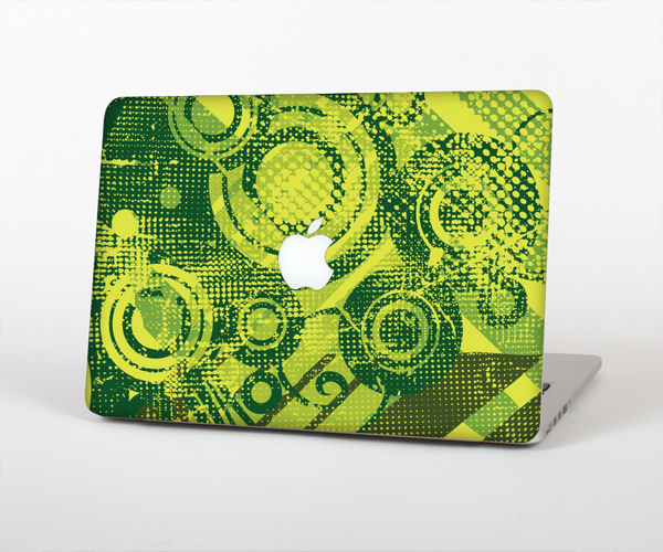 The Grungy Green Messy Pattern V2 Skin for the Apple MacBook Pro Retina 15"