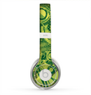 The Grungy Green Messy Pattern V2 Skin for the Beats by Dre Solo 2 Headphones