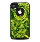 The Grungy Green Messy Pattern V2 Skin for the iPhone 4-4s OtterBox Commuter Case