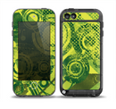 The Grungy Green Messy Pattern V2 Skin for the iPod Touch 5th Generation frē LifeProof Case