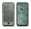 The Grungy Green Painted Fabric Apple iPhone 6/6s LifeProof Fre Case Skin Set