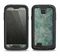 The Grungy Green Painted Fabric Samsung Galaxy S4 LifeProof Fre Case Skin Set