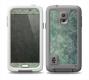 The Grungy Green Painted Fabric Skin for the Samsung Galaxy S5 frē LifeProof Case
