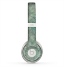 The Grungy Green Painted Fabric Skin for the Beats by Dre Solo 2 Headphones