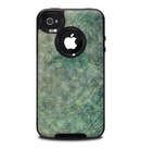 The Grungy Green Painted Fabric Skin for the iPhone 4-4s OtterBox Commuter Case