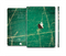The Grungy Green Surface Design Full Body Skin Set for the Apple iPad Mini 3
