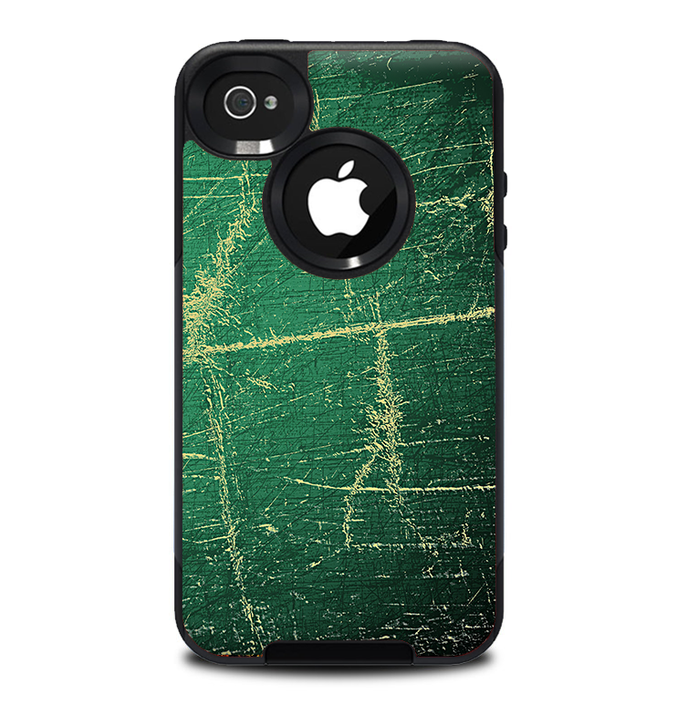 The Grungy Green Surface Design Skin for the iPhone 4-4s OtterBox Commuter Case
