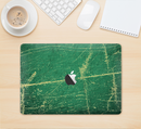 The Grungy Green Surface Design Skin Kit for the 12" Apple MacBook (A1534)