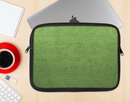 The Grungy Green Surface Ink-Fuzed NeoPrene MacBook Laptop Sleeve