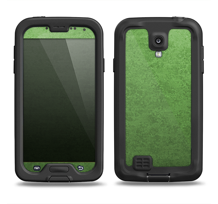 The Grungy Green Surface Samsung Galaxy S4 LifeProof Fre Case Skin Set
