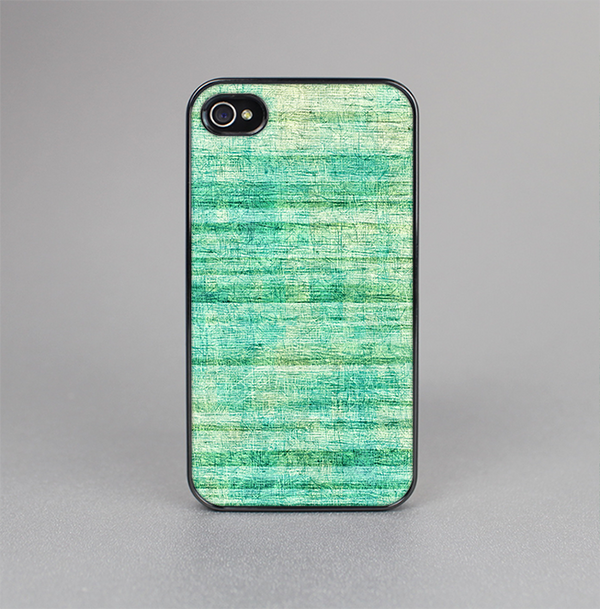 The Grungy Horizontal Green Lines Skin-Sert for the Apple iPhone 4-4s Skin-Sert Case