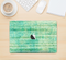 The Grungy Horizontal Green Lines Skin Kit for the 12" Apple MacBook (A1534)