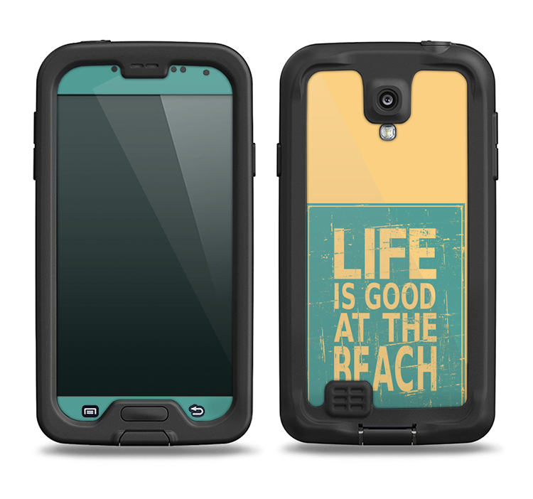 The Grungy Life Is Good At The Beach Samsung Galaxy S4 LifeProof Nuud Case Skin Set