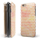 The Grungy Orange Surface with Micro Triangles iPhone 6/6s or 6/6s Plus 2-Piece Hybrid INK-Fuzed Case